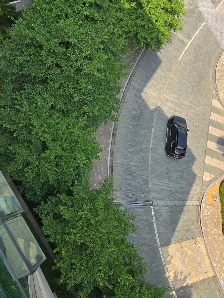 Landscaped internal road